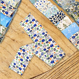 Maxbell 40Pcs Roll Fabric Strips Sewing Patchwork Craft for Blanket Purse Making Toy