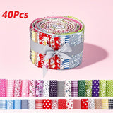 Maxbell 40x Sewing Roll Fabrics Quilt Material for Bed Sheets Small Wallets Cushions
