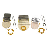 Maxbell Small Weaving Loom DIY Wooden Weaving Repair Tool for Clothes Adults Scarves 10 Hooks
