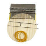 Maxbell Small Weaving Loom DIY Wooden Weaving Repair Tool for Clothes Adults Scarves 28 Hooks