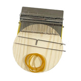 Maxbell Small Weaving Loom DIY Wooden Weaving Repair Tool for Clothes Adults Scarves 28 Hooks