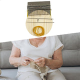 Maxbell Small Weaving Loom DIY Wooden Weaving Repair Tool for Clothes Adults Scarves 28 Hooks