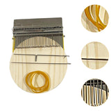 Maxbell Small Weaving Loom DIY Wooden Weaving Repair Tool for Clothes Adults Scarves 28 Hooks