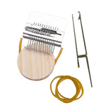 Maxbell Small Weaving Loom DIY Wooden Weaving Repair Tool for Clothes Adults Scarves 12 Hooks