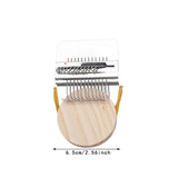 Maxbell Small Weaving Loom DIY Wooden Weaving Repair Tool for Clothes Adults Scarves 12 Hooks