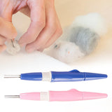 Maxbell Pen Style Needle Felting Tool Sturdy with 3 Needle for Wool Felt Toys Making Pink