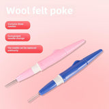 Maxbell Pen Style Needle Felting Tool Sturdy with 3 Needle for Wool Felt Toys Making Pink