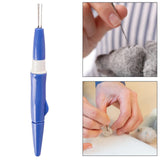 Maxbell Pen Style Needle Felting Tool Sturdy with 3 Needle for Wool Felt Toys Making Blue