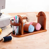 Maxbell Wooden Yarn Ball Holder DIY Projects Sewing Tool for Knitting Crochet Tailor