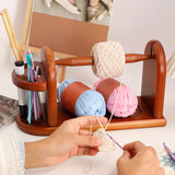 Maxbell Wooden Yarn Ball Holder DIY Projects Sewing Tool for Knitting Crochet Tailor