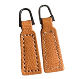Maxbell 2x Zipper Pulls PU Leather Decorative Zipper Parts for Suitcase Boot Luggage