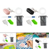 Maxbell Electric Painting Pen Diamond Kit for Sewing Cross Stitch Crafts pink