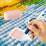 Maxbell Electric Painting Pen Diamond Kit for Sewing Cross Stitch Crafts pink