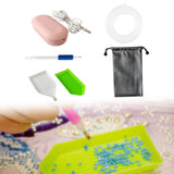 Maxbell Electric Painting Pen Diamond Kit for Sewing Cross Stitch Crafts pink