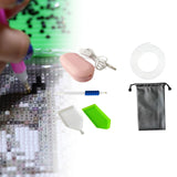 Maxbell Electric Painting Pen Diamond Kit for Sewing Cross Stitch Crafts pink