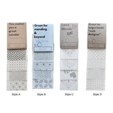 Maxbell Visible Mending Transfer Sashiko Stencil Drawing Line Stencil for Embroidery Style A
