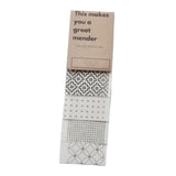 Maxbell Visible Mending Transfer Sashiko Stencil Drawing Line Stencil for Embroidery Style A