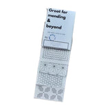 Maxbell Visible Mending Transfer Sashiko Stencil Drawing Line Stencil for Embroidery Style B