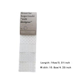 Maxbell Visible Mending Transfer Sashiko Stencil Drawing Line Stencil for Embroidery Style D