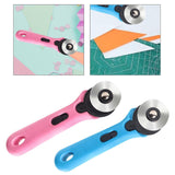 Maxbell Rolling Cutter 45mm Easy Using Hand Tool for Cardstock Wallpaper Arts Crafts blue