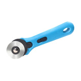 Maxbell Rolling Cutter 45mm Easy Using Hand Tool for Cardstock Wallpaper Arts Crafts blue