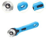 Maxbell Rolling Cutter 45mm Easy Using Hand Tool for Cardstock Wallpaper Arts Crafts blue