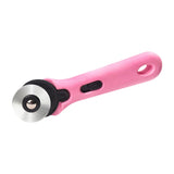 Maxbell Rolling Cutter 45mm Easy Using Hand Tool for Cardstock Wallpaper Arts Crafts pink