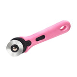 Maxbell Rolling Cutter 45mm Easy Using Hand Tool for Cardstock Wallpaper Arts Crafts pink
