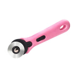 Maxbell Rolling Cutter 45mm Easy Using Hand Tool for Cardstock Wallpaper Arts Crafts pink