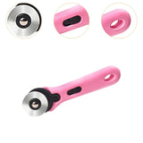 Maxbell Rolling Cutter 45mm Easy Using Hand Tool for Cardstock Wallpaper Arts Crafts pink
