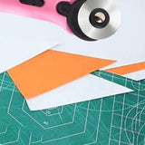Maxbell Rolling Cutter 45mm Easy Using Hand Tool for Cardstock Wallpaper Arts Crafts pink