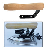 Maxbell Steam Iron Handle Replacement Wooden Easy to Install Handle for Boiler Irons