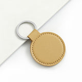 Maxbell 4 Pieces PU Leather Keychain Blank Decor Key Rings for Bag Clothing Luggage