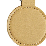 Maxbell 4 Pieces PU Leather Keychain Blank Decor Key Rings for Bag Clothing Luggage