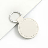Maxbell 4 PU Leather Keychain Blank Kit Accessory DIY Crafts Key Ring for Purses