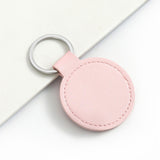 Maxbell 4 PU Leather Keychain Blank Kit Accessory DIY Crafts Key Ring for Purses