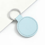 Maxbell 4 PU Leather Keychain Blank Kit Accessory DIY Crafts Key Ring for Purses