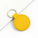 Maxbell 4 PU Leather Keychain Blank Kit Accessory DIY Crafts Key Ring for Purses
