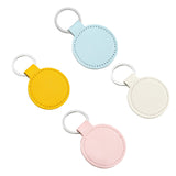Maxbell 4 PU Leather Keychain Blank Kit Accessory DIY Crafts Key Ring for Purses