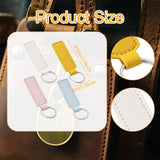 Maxbell 4 Pieces Keychain Set Compact Key Holder for Travel Luggage Purses Backpacks