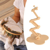 Maxbell Embroidery Hoop Stand Wood for Sewing Craft Project Handwork Cross Stitching