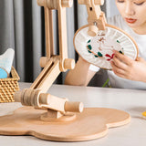 Maxbell Embroidery Hoop Stand Wood for Sewing Craft Project Handwork Cross Stitching