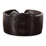 Maxbell Wooden Yarn Bowl Wood Round Crochet Bowl for Knitting Lovers Girlfriend Wife Bear black