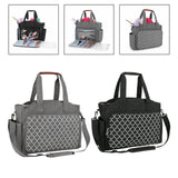Maxbell Yarn Organizer Bag Storage Bag for Crochet Hooks Knitting Needle Accessories Gray