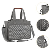 Maxbell Yarn Organizer Bag Storage Bag for Crochet Hooks Knitting Needle Accessories Gray