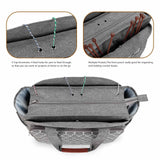 Maxbell Yarn Organizer Bag Storage Bag for Crochet Hooks Knitting Needle Accessories Gray