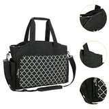 Maxbell Yarn Organizer Bag Storage Bag for Crochet Hooks Knitting Needle Accessories Black