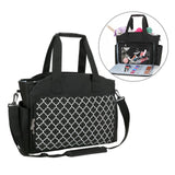 Maxbell Yarn Organizer Bag Storage Bag for Crochet Hooks Knitting Needle Accessories Black