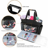 Maxbell Yarn Organizer Bag Storage Bag for Crochet Hooks Knitting Needle Accessories Black