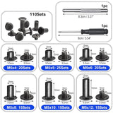 Maxbell Rivet Box Set Steel Rivets for Leather Goods Crafting
